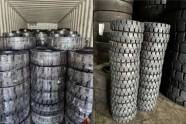 Forklift tires delivery