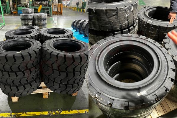 Forklift tires delivery