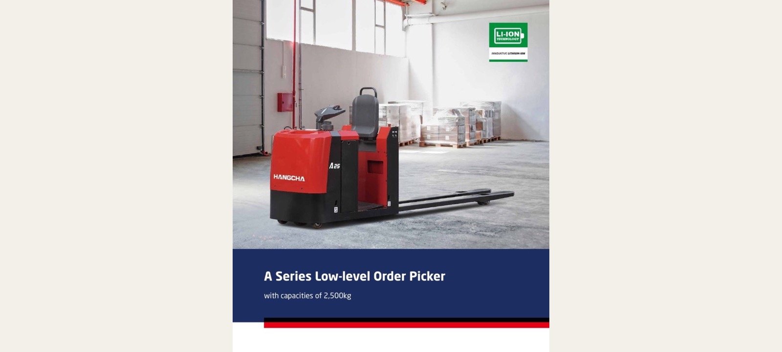 A Series 2.5 tonne low-level order picker