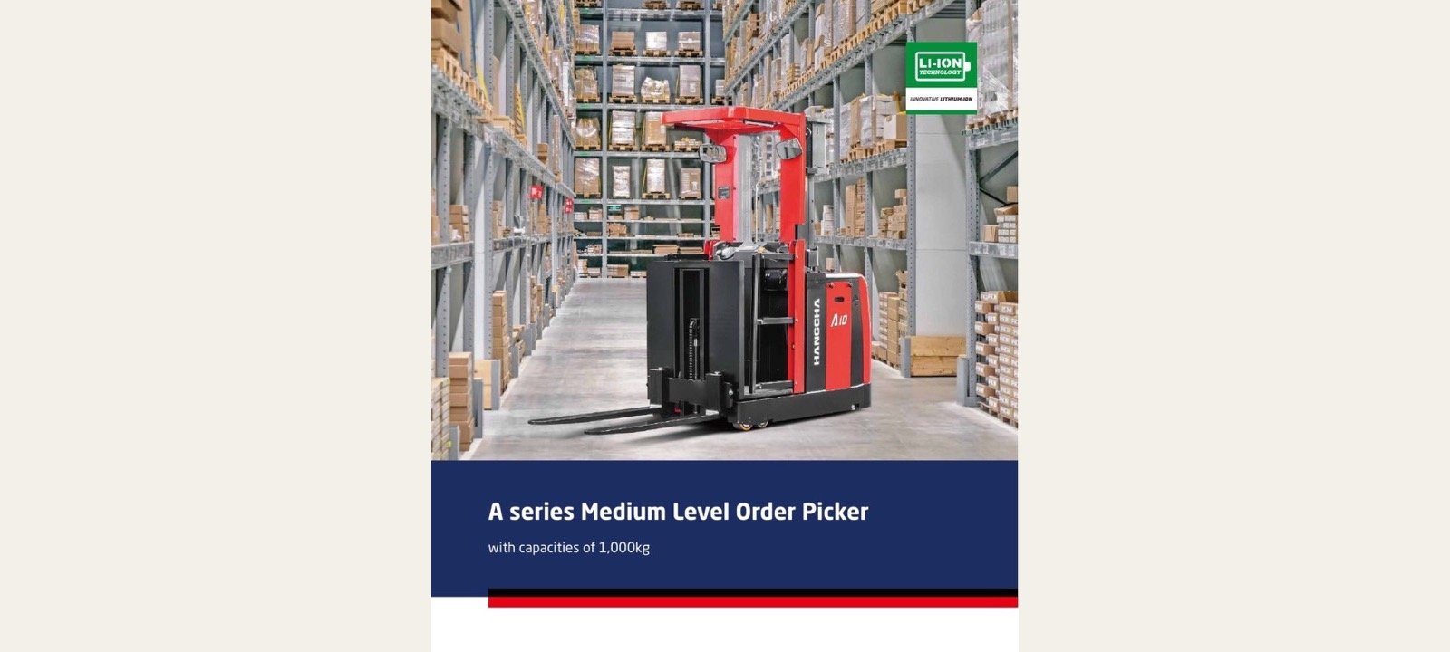 A Series 1.0 tonne medium-level order picker