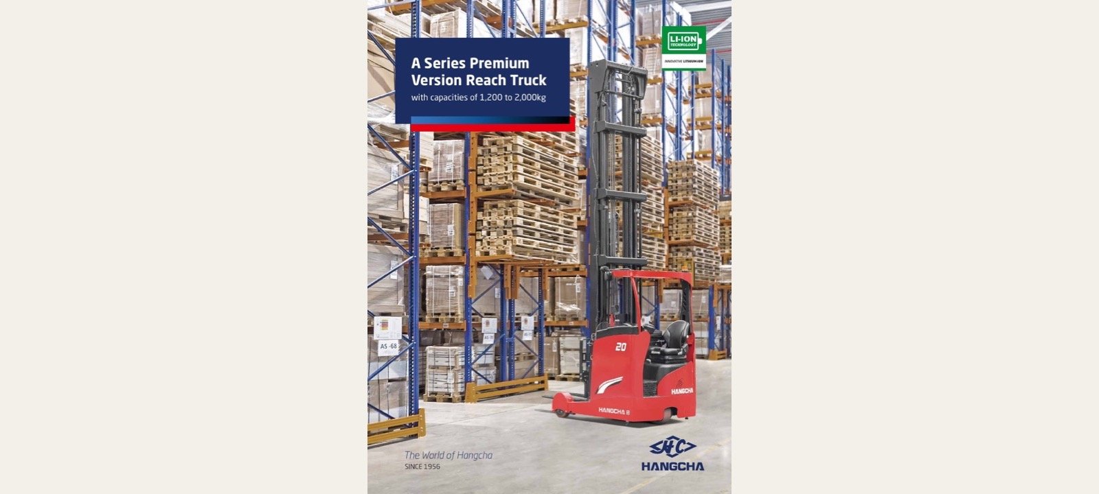A Series premium reach truck 1.2 to 2.0 tonnes
