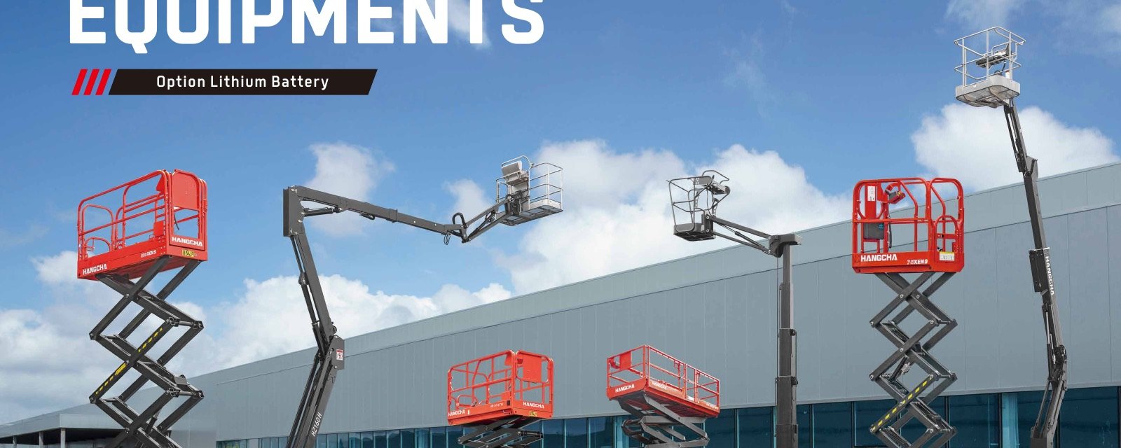 Hangcha scissor lift platform prepared for delivery