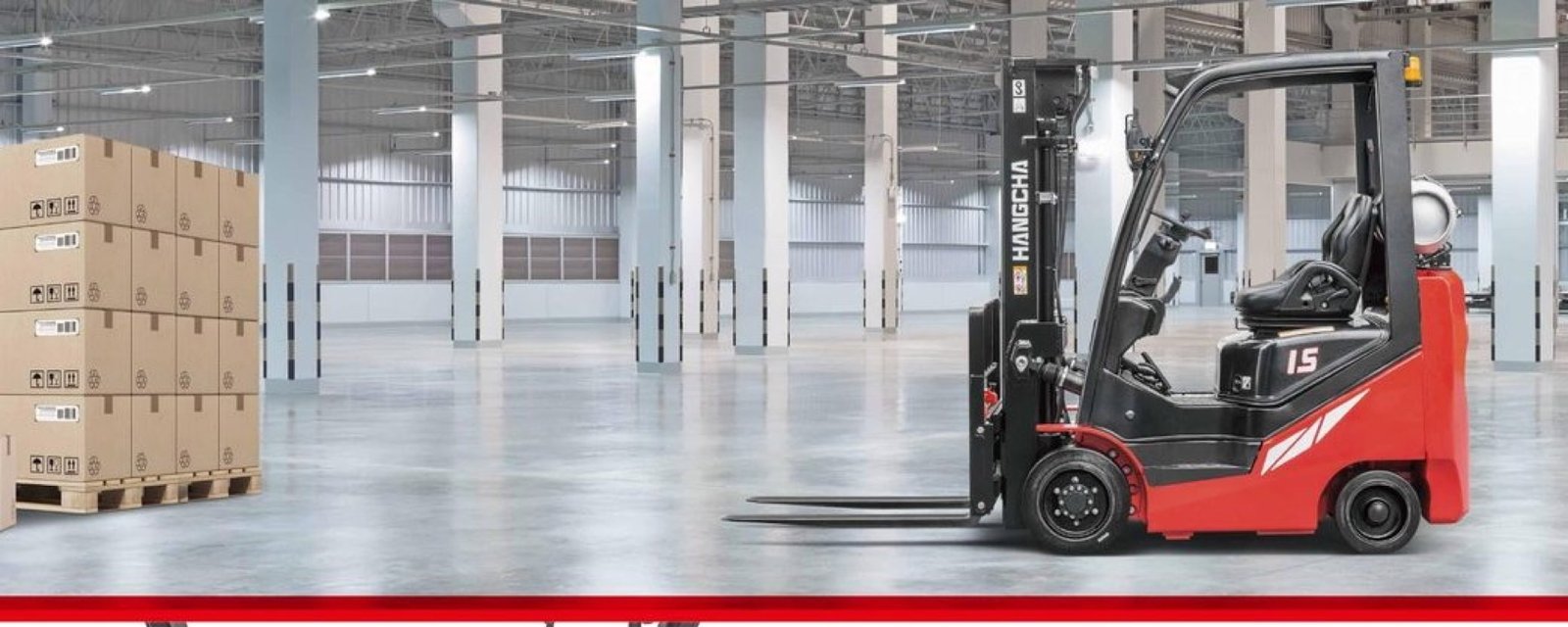 Hangcha XF Series LPG cushion-tyre forklift in a warehouse