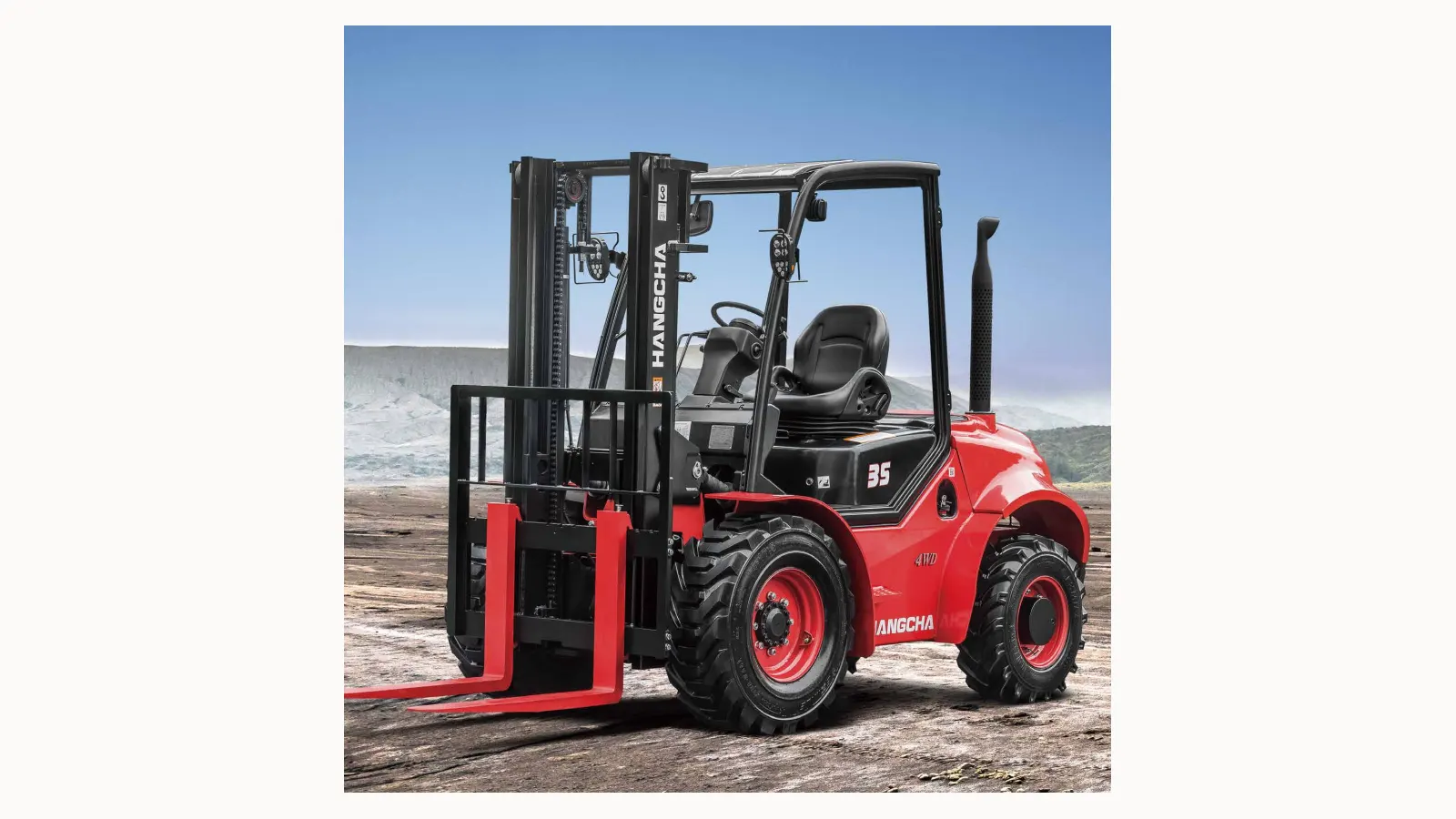 Hangcha rough-terrain forklift