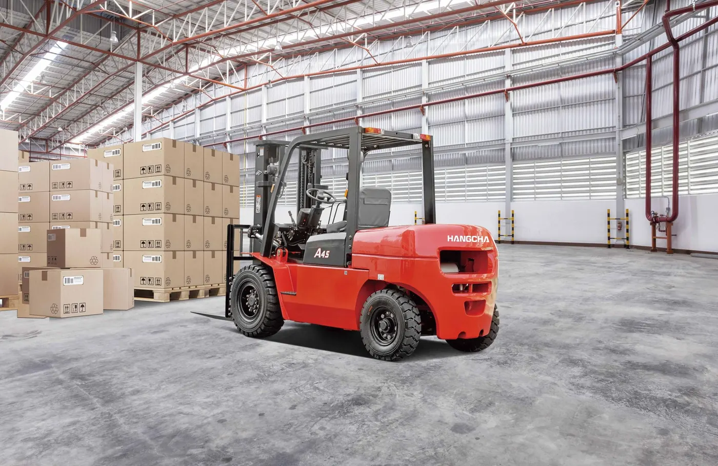A Series 4.0–5.0 t IC forklifts working and configuration view