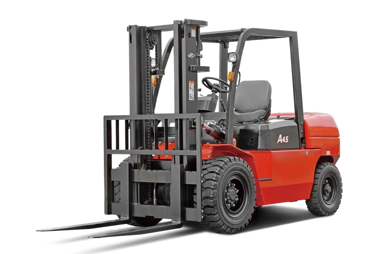 A Series 4.0–5.0 t IC forklifts operator, mast, engine or application detail