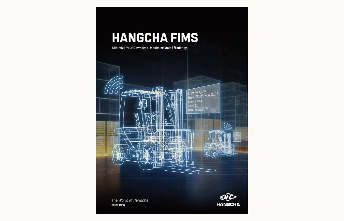 Hangcha FIMS forklift fleet management system
