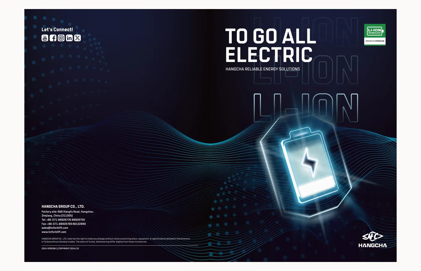Hangcha lithium ion forklift batteries chargers and energy solutions