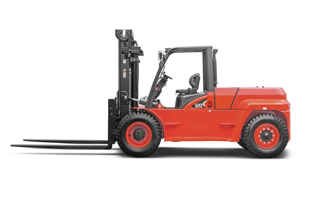 X Series 12.0 t IC forklift operator, mast, engine or application detail