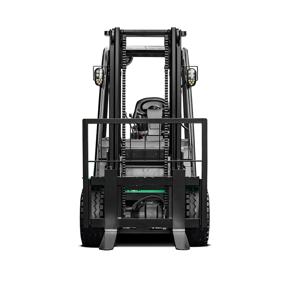 Complete Hangcha electric counterbalance forklift shown as an example for a clean palletless dock