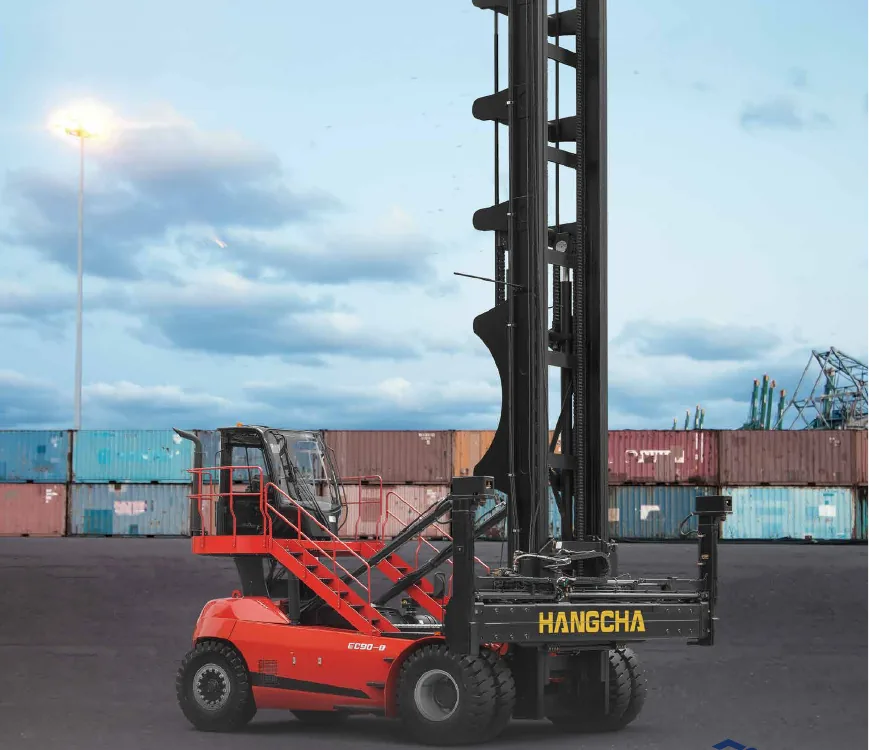 X Series empty-container handler for terminal stacking
