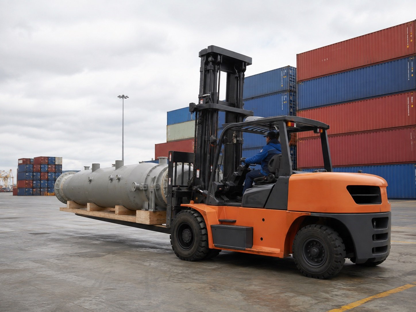 Heavy-duty IC counterbalance forklift