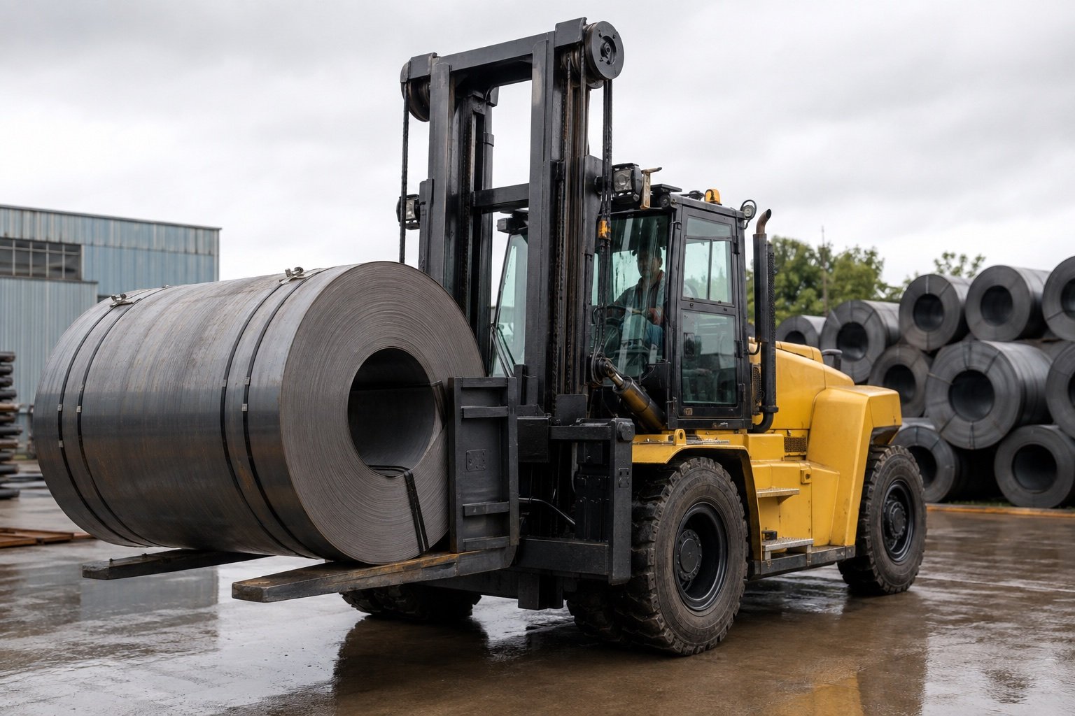 Heavy-duty forklift example with working-point verification