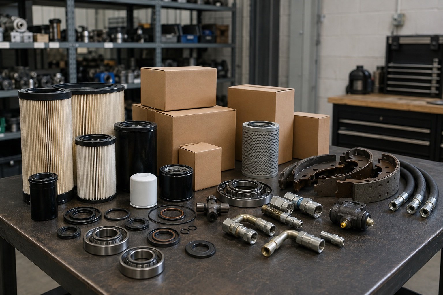 Forklift parts package built from verified identities