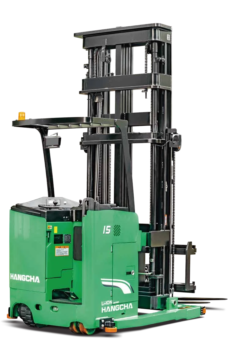 A Series 1.0 to 1.5 tonne stand-on man-down turret truck