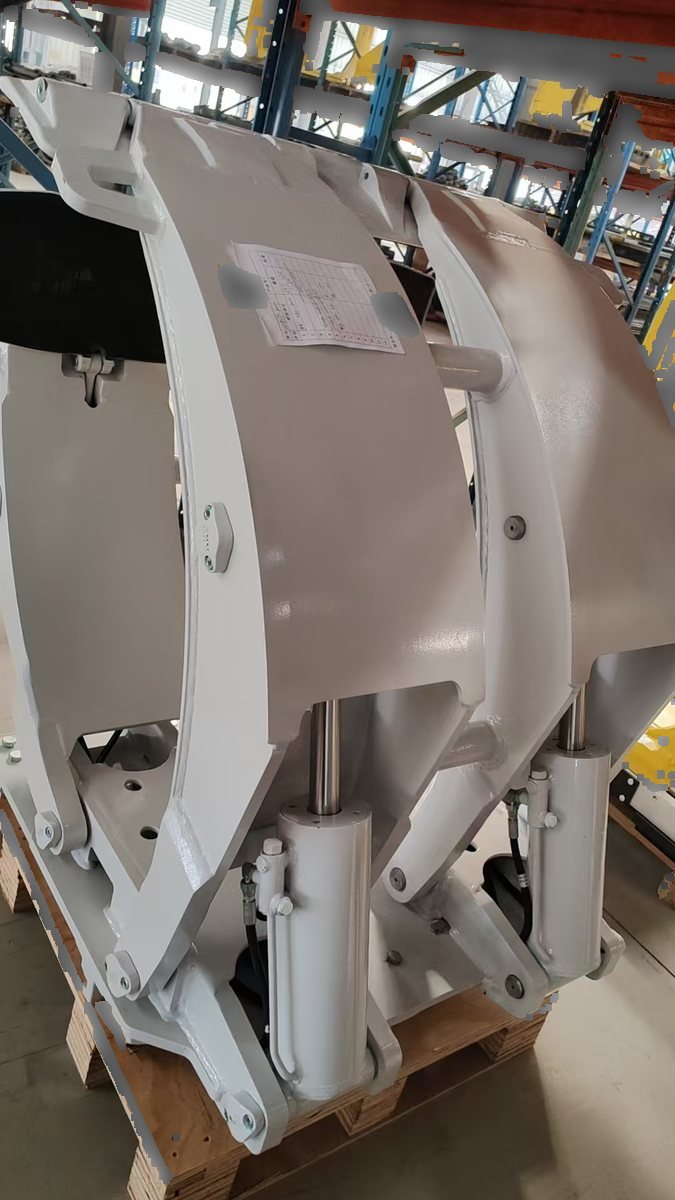 Paper-roll clamp arm side view